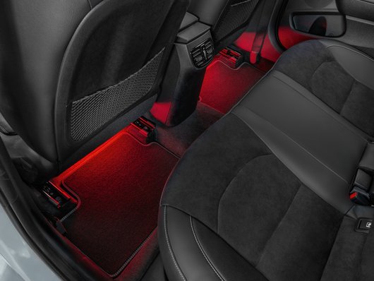 Illuminazione vano piedi a LED, rossa, seconda fila (Kia)